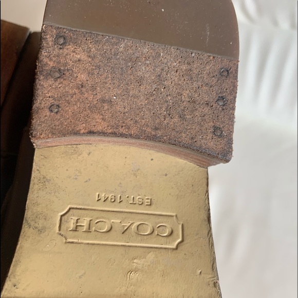 COACH est.1941 Leather Boots.,Leather inside, Jordan 6 1/2 B.Good used Condition - Picture 12 of 12